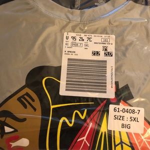 King Size NEW Big Men’s Chicago Blackhawks Shirt
